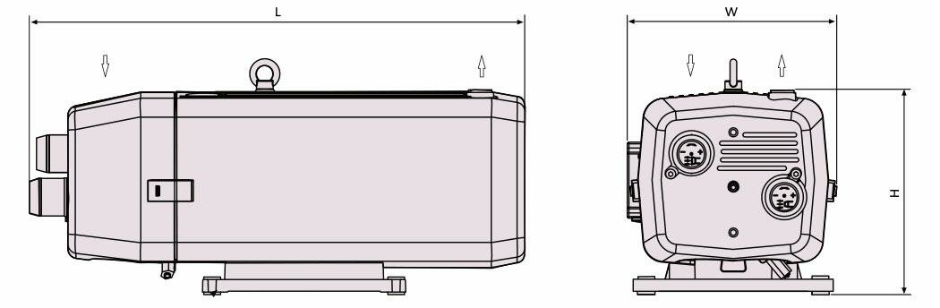 Габаритные размеры (чертеж) Busch Seco DC 0025 C